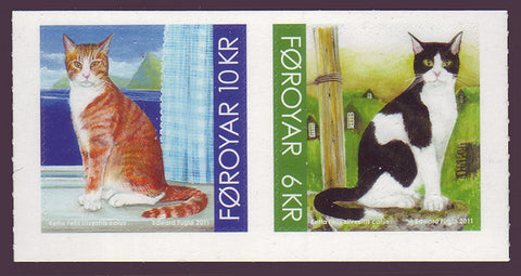 FA0553-54 Faroe Is.     Scott # 553-54 MNH,         Cats 2011
