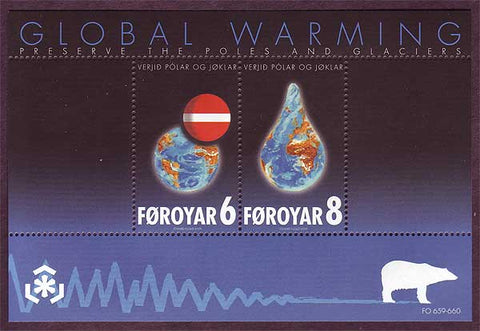 FA0509a Faroe Is. Stamp # 509a  VF MNH, Global Warming 2009