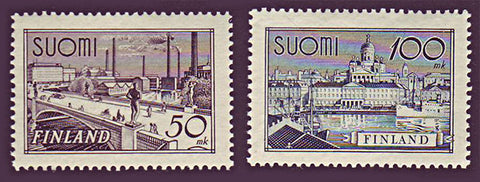 FI0239-401 Finland Scott # 239-40 VF MNH, City Views 1942