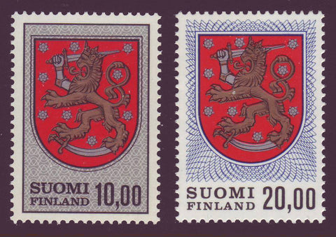 FI0470,74A Finland Scott # 470 + 470A MNH, Coats of Arms Definitives 1974