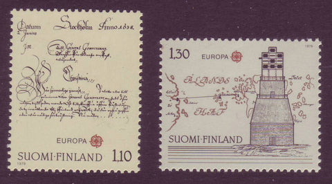 FI0621-22 Finland Scott # 621-22 VF MNH, Postal Service Inauguration - Europa 1979