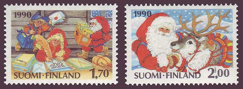 FI0827-281 Finland Scott # 827-28 VF MNH, Christmas 1990