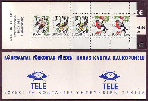 FI0857a1 Finland Scott # 857a MNH,  Birds 1991