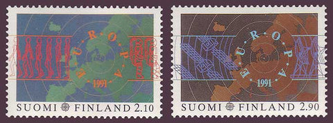 FI0866-671 Finland Scott # 866-67 VF MNH, Europe in Space - Europa 1991