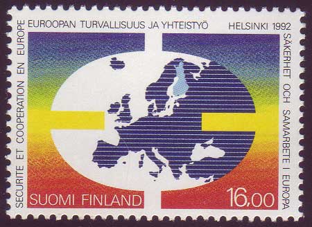 FI08811 Finland Scott # 881 VF MNH, Security and Cooperation 1991