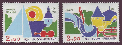 FI0912-131 Finland Scott # 912-13 VF MNH, Tourism 1993