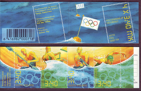 FI1008a Finland Scott # 1008a booklet MNH, Summer Olympics 1996
