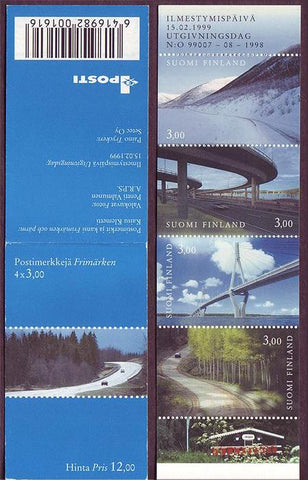 FI1107a Finland Stamps # 1107a MNH, Finland's Roads 1999