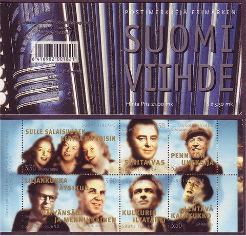 FI1115 Finland Stamps # 1115a MNH, Finnish Entertainers 1999