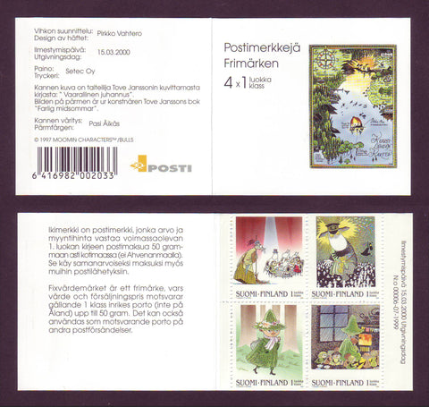 FI1127e Finland Scott # 1127 booklet MNH, Moomins 2000
