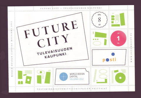 FI1401a  Finland Scott # 1401a MNH, Future City Deluxe Booklet 2012