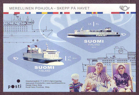FI1458 Finland Scott # 1458 MNH, Ships at Sea 2014