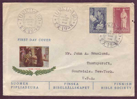 FI5045PH Finland First Day Cover  to USA
