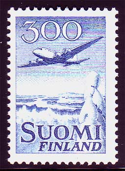 FIC41 Finland Scott # C4 F-VF MNH, Airmail 1958
