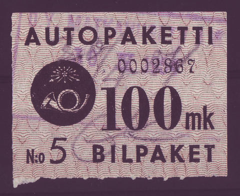 FIQ05 Finland Scott Q5 Used, Parcel Post 1949-50