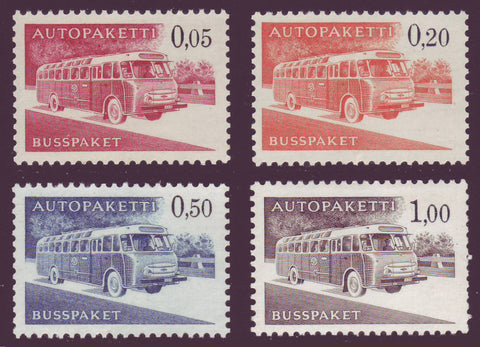 FIQ10-13 Finland Scott Q10-13 MNH, Parcel Post 1963