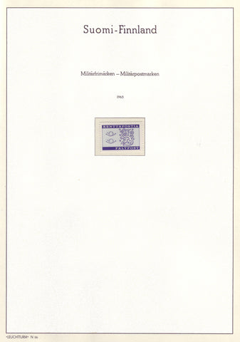 006 Definitive and Commemorative Stamps of Finland 1963 MNH.