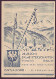 GE027 Germany, Wurttemberg First Day Cover, Nordic Ski Championships 1949
