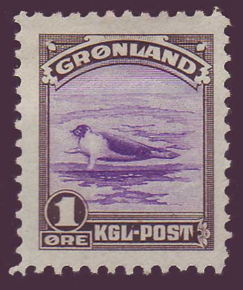 GR00102 Greenland Scott # 10 VF MH, from the American Issue 1945