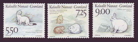 GR0270-721 Greenland Scott # 270-72 VF MNH, Native Animals 1994