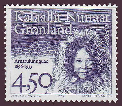 GR0311 Greenland Scott # 311 VF MNH, Famous Women - Europa 1996