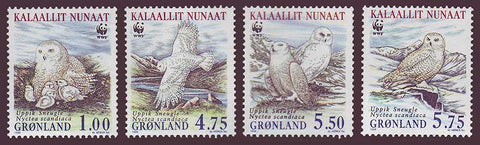 GR0344-471 Greenland Scott # 344-47 VF MNH, Owls 1999