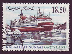 GR04545 Greenland Scott # 454 Used, Ships 2005