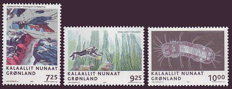 GR0456-581 Greenland Scott # 456-58 VF MNH, Science in Greenland 2005