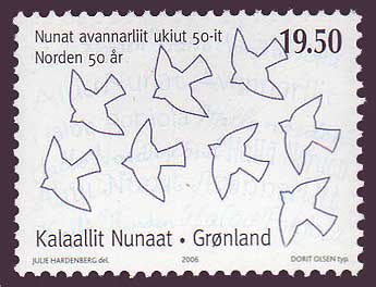 GR04701 Greenland Scott # 470 VF MNH, ''Norden'' Nordic Stamps 2006