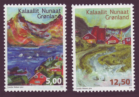 GR0664-651 Greenland  Scott # 664-65 VF MNH, Greenlandic Songs 2014