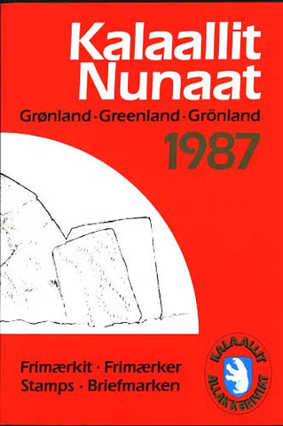 Greenland  Official Year Set 1987  (Post Office Sealed)
