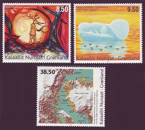 GR2012.4 Greenland  Scott # 611-13 VF MNH