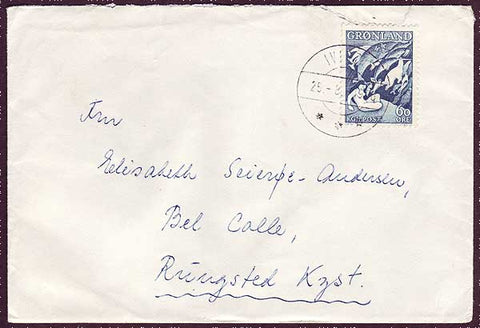 GR5020 Greenland Letter to Denmark 1970