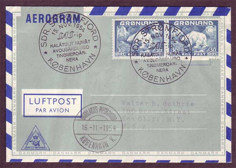 GR5035PH Greenland S.A.S. First Flight Cover