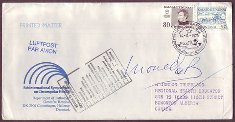 GR5048 Greenland,  Airmail letter to Canada, Returned to Sender 1979