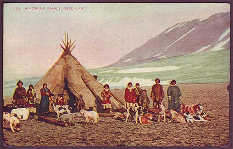 GR6003 Greenland  An Eskimo Family ca.1930