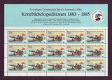 The Women's Boat Expedition to Greenland 1883-85, Souvenir Sheet and Stamps 1984