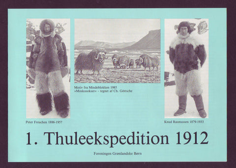 The Thule Expedition to Greenland 1912, Souvenir Sheet and Stamps 1985