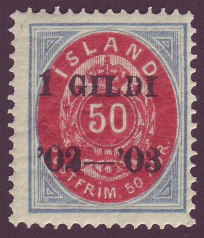IC0067 Iceland Scott # 67 MNH** 1902-03 overprint