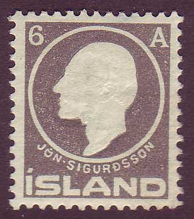 IC00892 Iceland Scott # 89 VF MH 1911, Jon Sigurdsson 1911