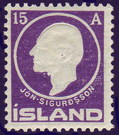 IC00902 Iceland Scott # 90 MH 1911, Jon Sigurdsson 1911