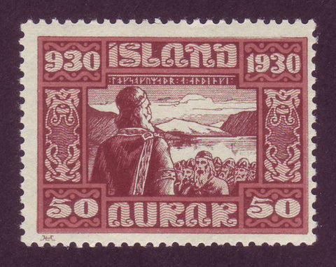 IC0162 Iceland Scott # 162 MNH. Parliamentary Issue 1930