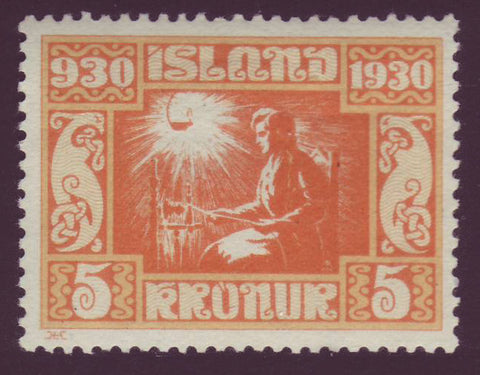 IC0165 Iceland Scott # 165 MNH. Parliamentary Issue 1930
