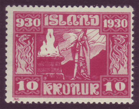 IC0166 Iceland Scott # 166 MNH. Parliamentary Issue 1930