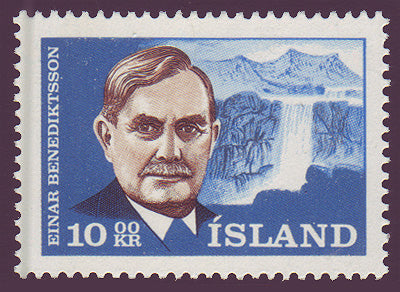 IC03771 Iceland Scott # 317 MNH, Einar Benediktsson 1965