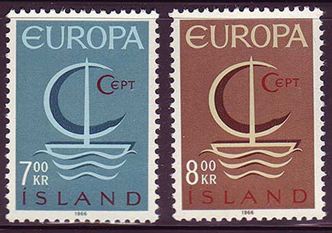 IC0384-851 Iceland Scott # 384-85 MNH, Europa 1966
