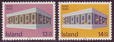 IC0406-071 Iceland Scott # 406-07 MNH, Europa 1969