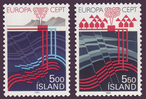 IC0573-741 Iceland Scott # 573-74 MNH, Europa 1983
