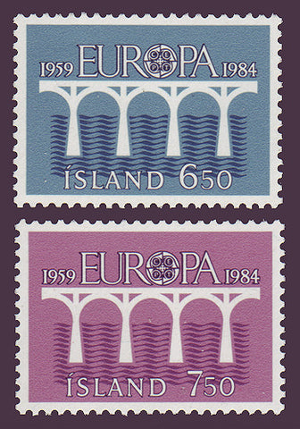 IC0588-891 Iceland Scott # 588-89 MNH. Europa 1984