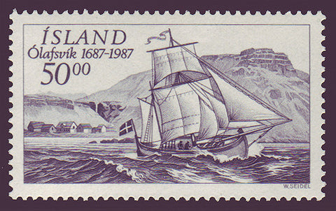 IC06371 Iceland Scott # 637 MNH, Olafsvik Trading Station 1987